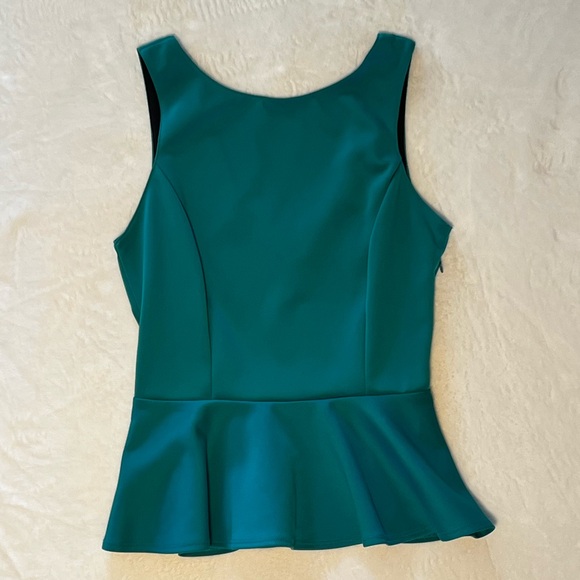 Green peplum top - Picture 3 of 13